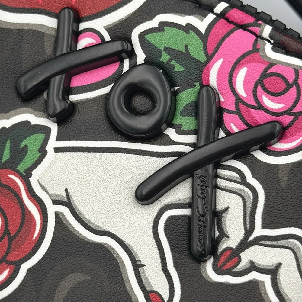 Betsey Johnson Hearts Roses Train Case + Wristlet NWT‎ Y2K Travel